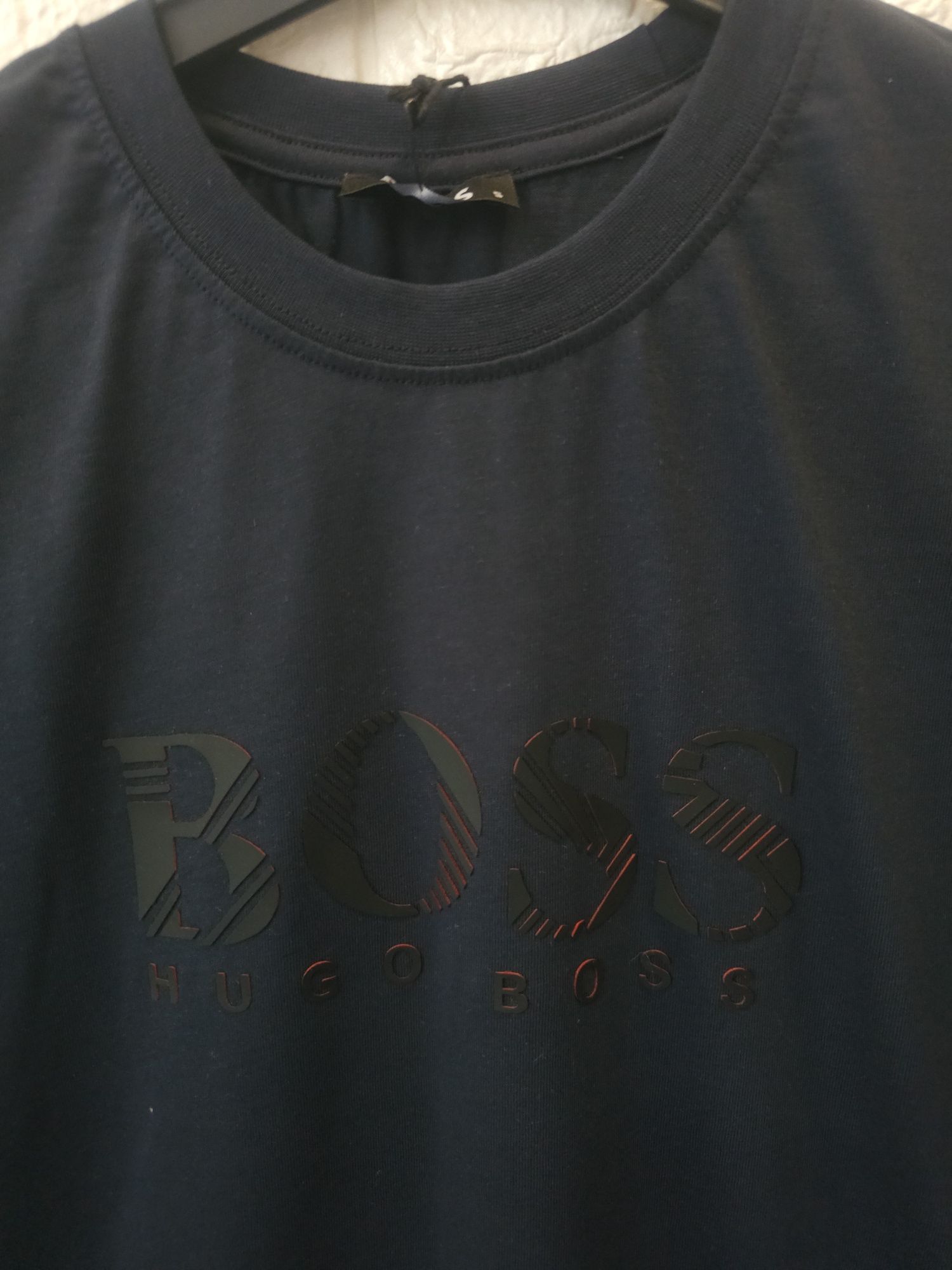 Мъжки тениски Boss тъмносиня Черна и бяла S, M, L, XL и XXL