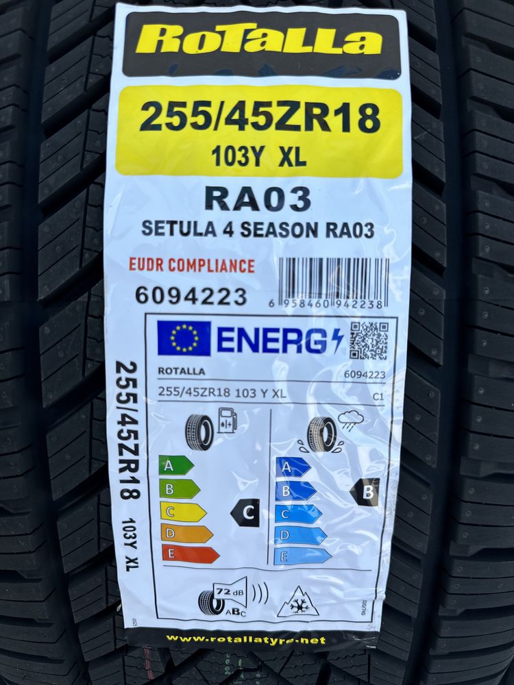 Нови всесезонни ROTALLA SETULA 4 SEASON RA03 255/45R18 103Y XL НОВ DOT