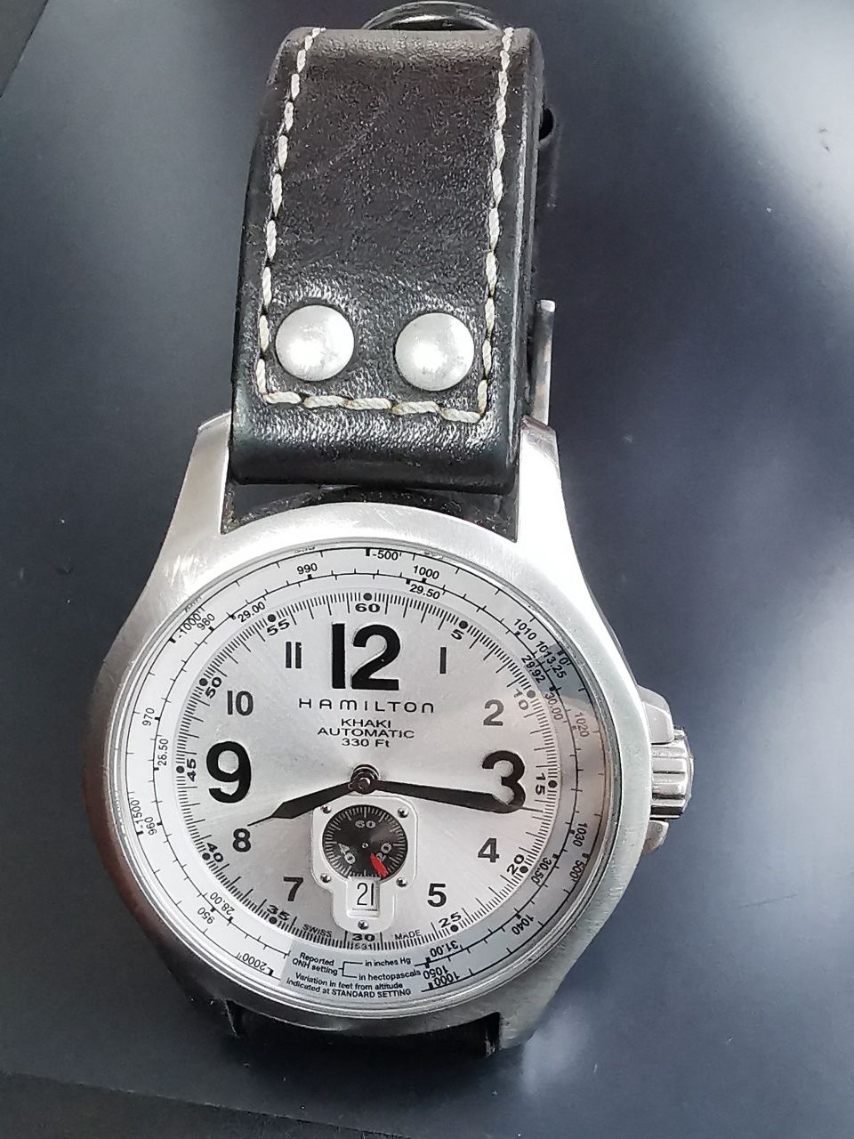 Ceas Hamilton Khaki Aviation Khaki QNE AUTO 44 mm
