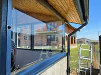 Închidere terasa cu folie transparenta PVC Cristal, rulouri terasa