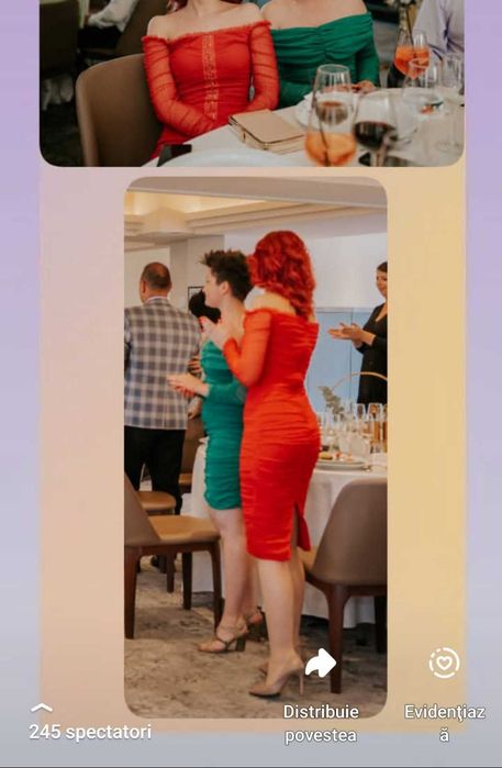 Vand rochie rosie Nissa marimea 36