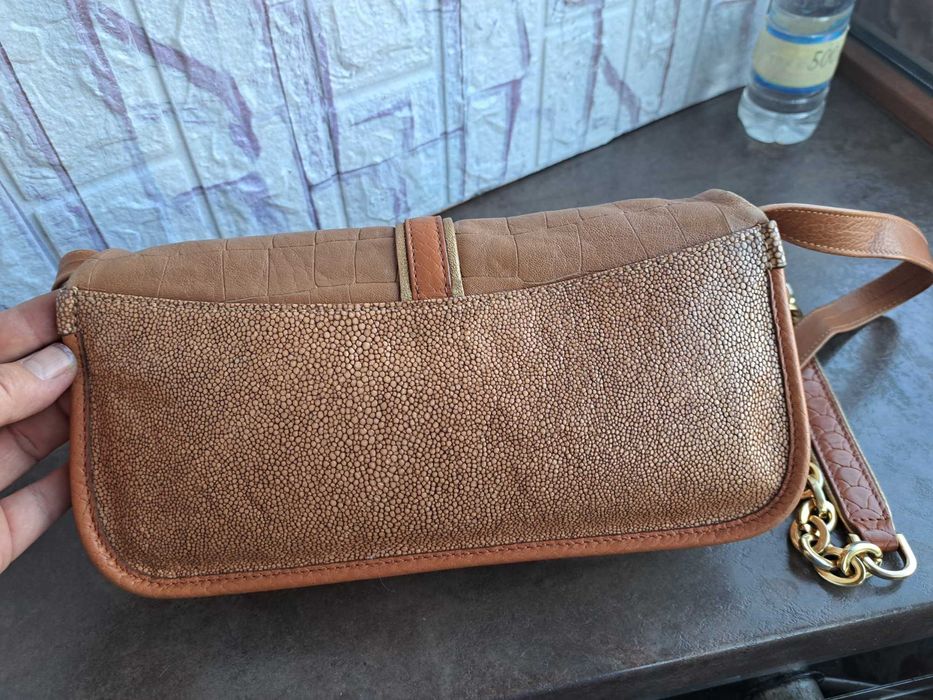 дамска  чанта,Longchamp,малка кожена чантичка-естествена кожа