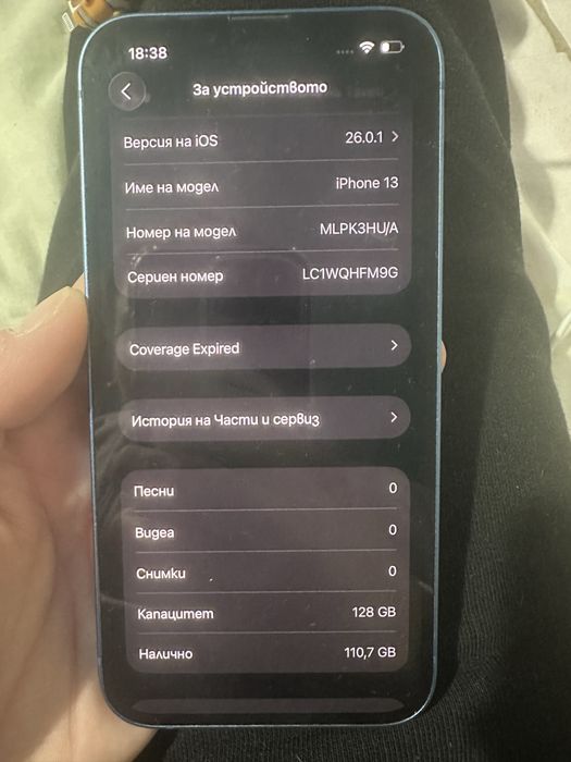 Iphone 13 128GB , blue