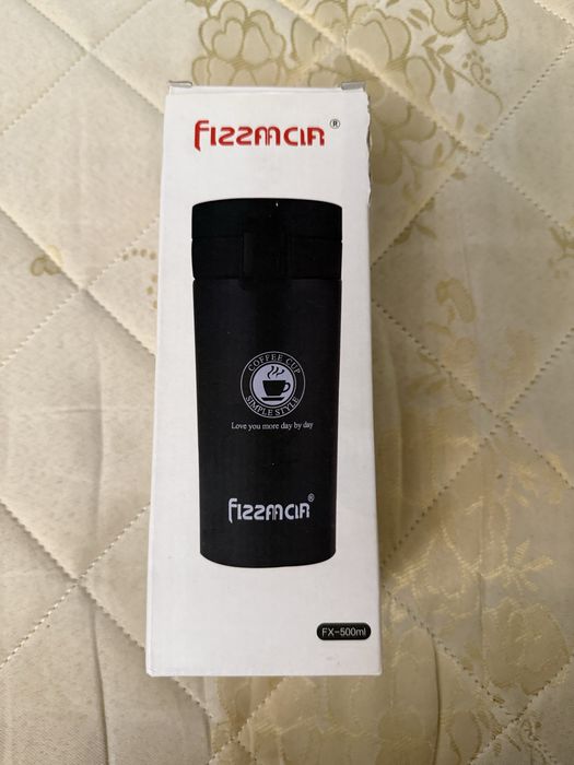 Термокружка Fizzman новая черного цвета