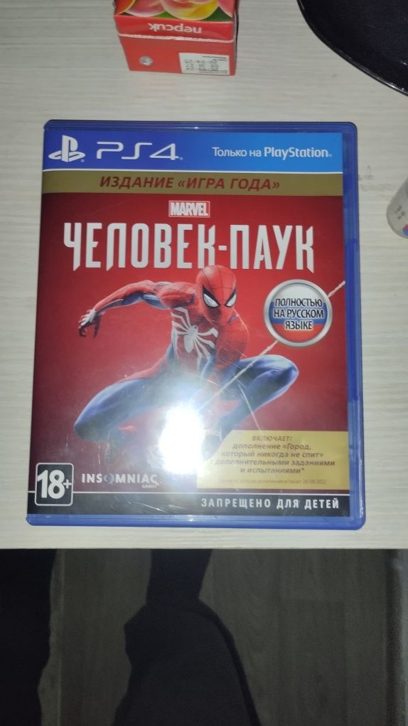 Диски пс4, мортал комбат Спайдер мен