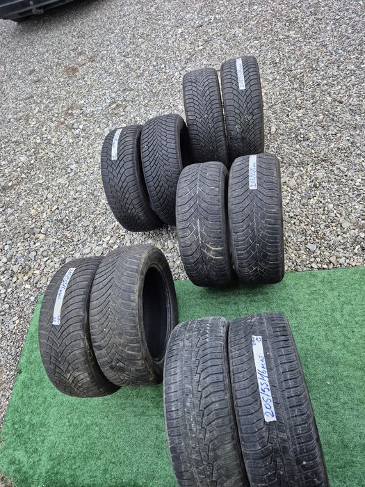 Vând cauciucuri 205/55/16 M+S seturi de câte 2 buc imp Germania