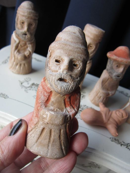 cadou rar Craciun Peru 1950 Scena Nasterii handmade America de Sud