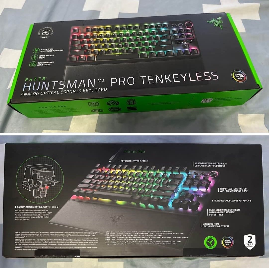 МЕГА СКИДКА! RAZER Huntsman V3 PRO TKL Black Механическая Клавиатура (