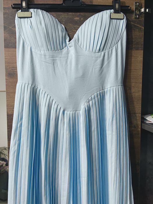 Rochie de seara, nuanta baby blue, marimea S/36 - Almond Muse