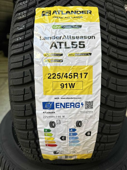 Нови всесезонни гуми ATLANDER 225/45R17 91W НОВ DOT БОРД 2254517