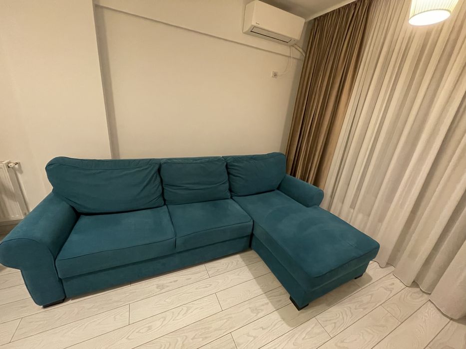 Canepea extensibila Mobila Dalin coltar cu spatiu de depozitare