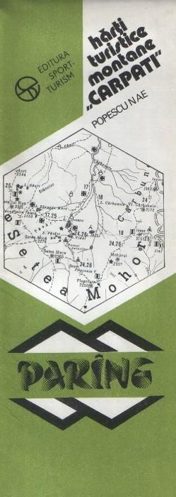 3 hărţi de munţi : Bucegi, Parâng, Retezat