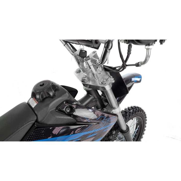 Motocicleta Cross/Enduro copii 4T XTR607M, 125cc,14/12 negru/albastru