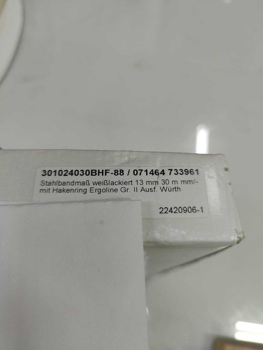 Ruleta profesionala 30 m Wurth 071464 55 NOUA!