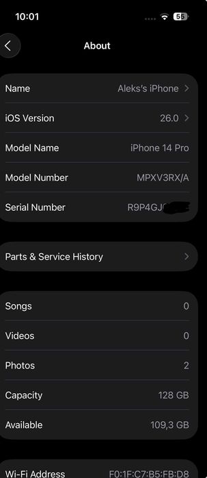 iPhone 14 Pro / 128GB / 100% Battery Health