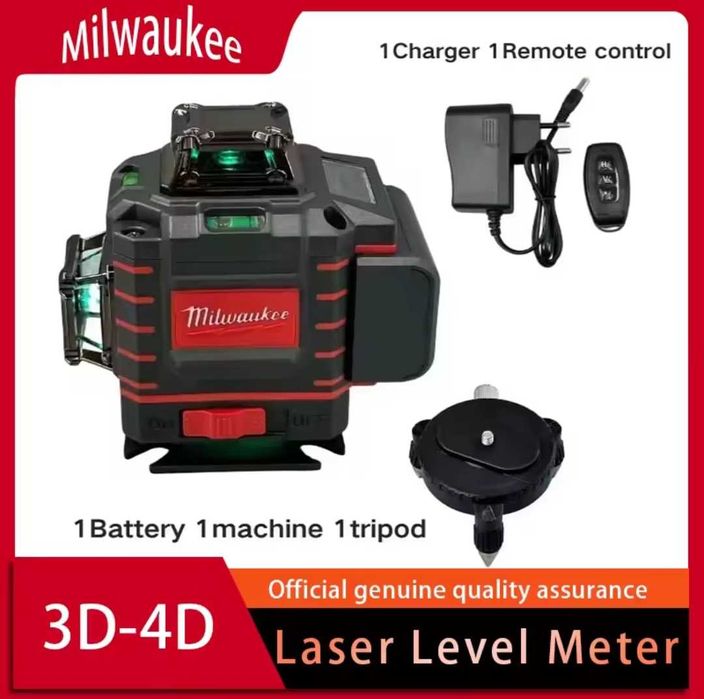 Nivela laser 4DDD, 16 linii, Profi ecran color, digital, Bluetooth