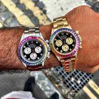 Часовници Rolex Daytona Rainbow злато - сребро