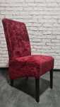Scaun bucatarie / living fix Munchen, tapitat bordo (grena)