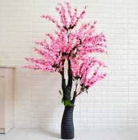 Pom copac flori cires trandafir roz rosu alb planta artificiala 180 cm