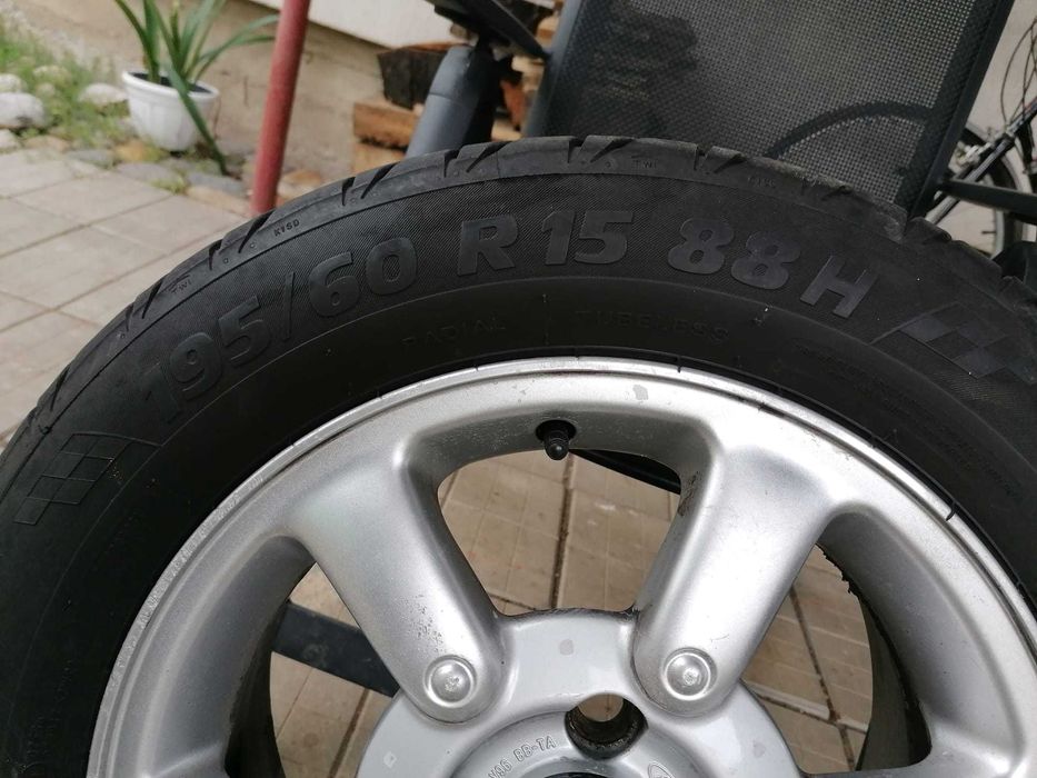 4 jante aliaj R15+ Anvelopa vara Tigar High Performance 195/60 R15 88H