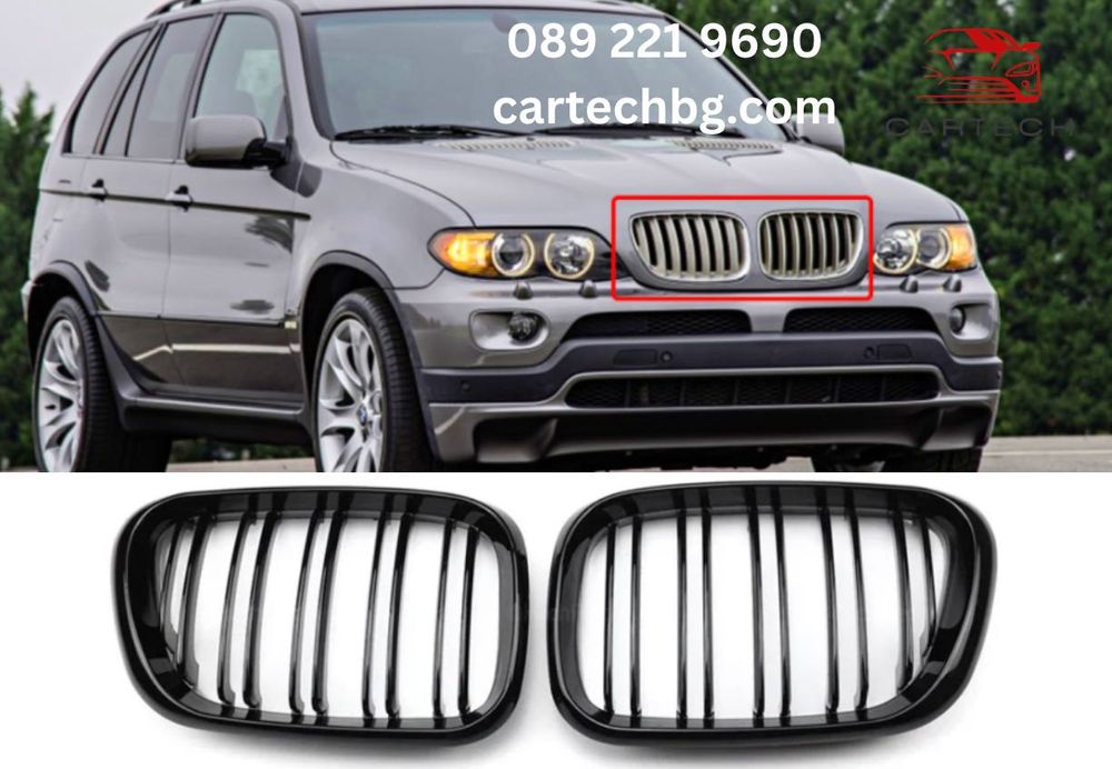 Двойни Решетки BMW X5/E53 – Черен Гланц - Тунинг Двойни Бъбреци
