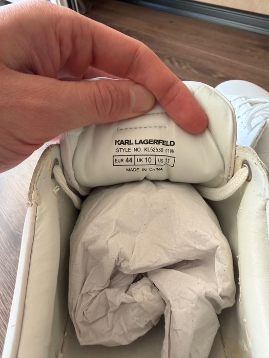 Обувки на Karl Lagerfeld мъжки бели