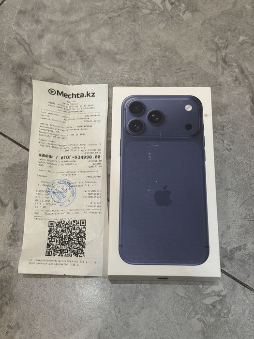 iPhone 17 Pro Max 256gb EAC Мечта. Гарантия чек. Запечатан. На 16макс