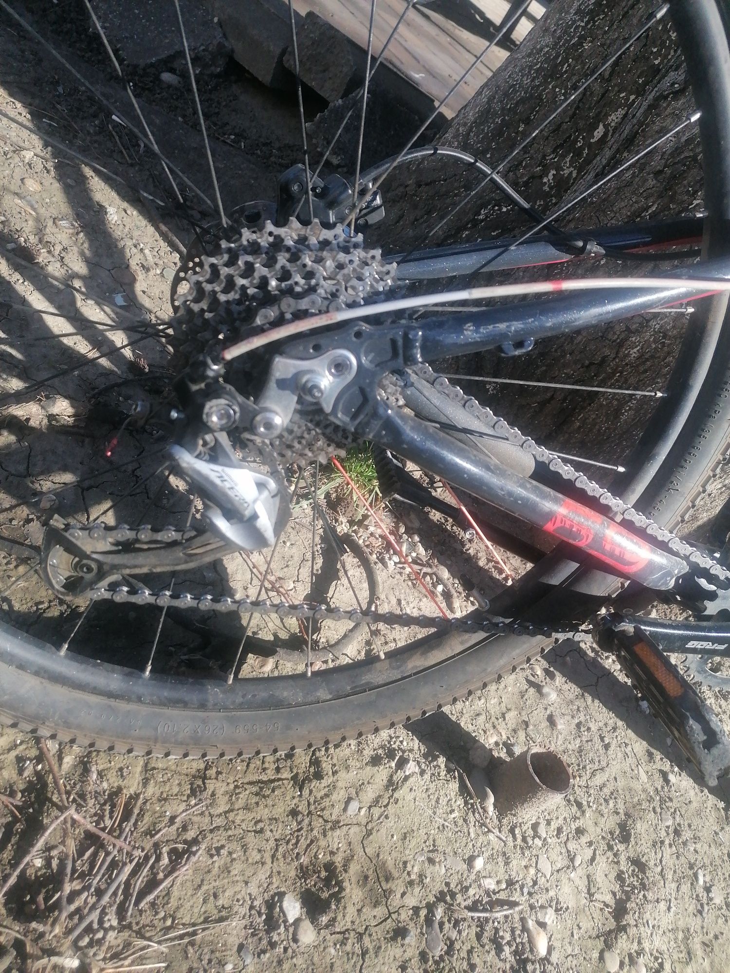 Bicicleta frog 69 furca pe aer roti pe 26 frâne hidraulice roti kenda