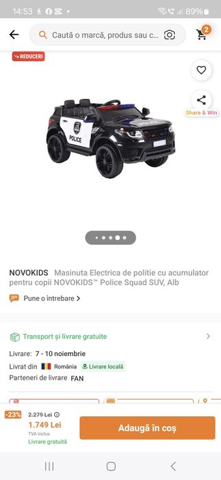 Mașinuță electrică