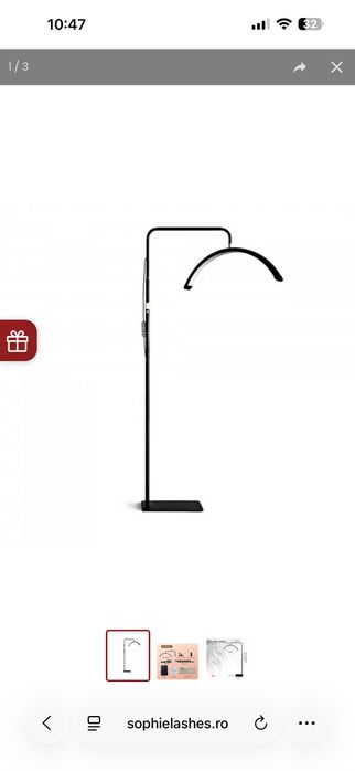 Lampă pentru aplicat extensii gene