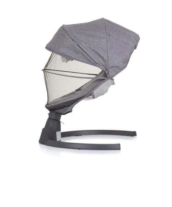 CHIPOLINO Електрическа бебешка люлка - шезлонг BRIDA ГРАНИТ