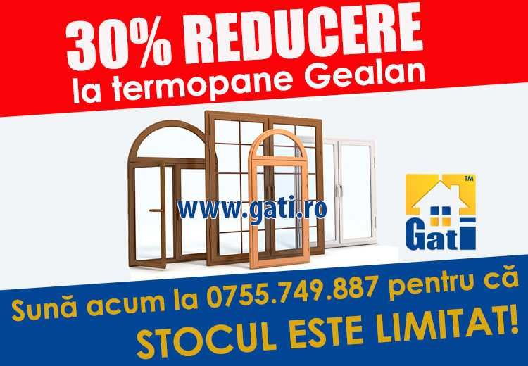 Ofertă termopane Gealan - Azi 30%REDUCERE pt București, S6. Sună acum!