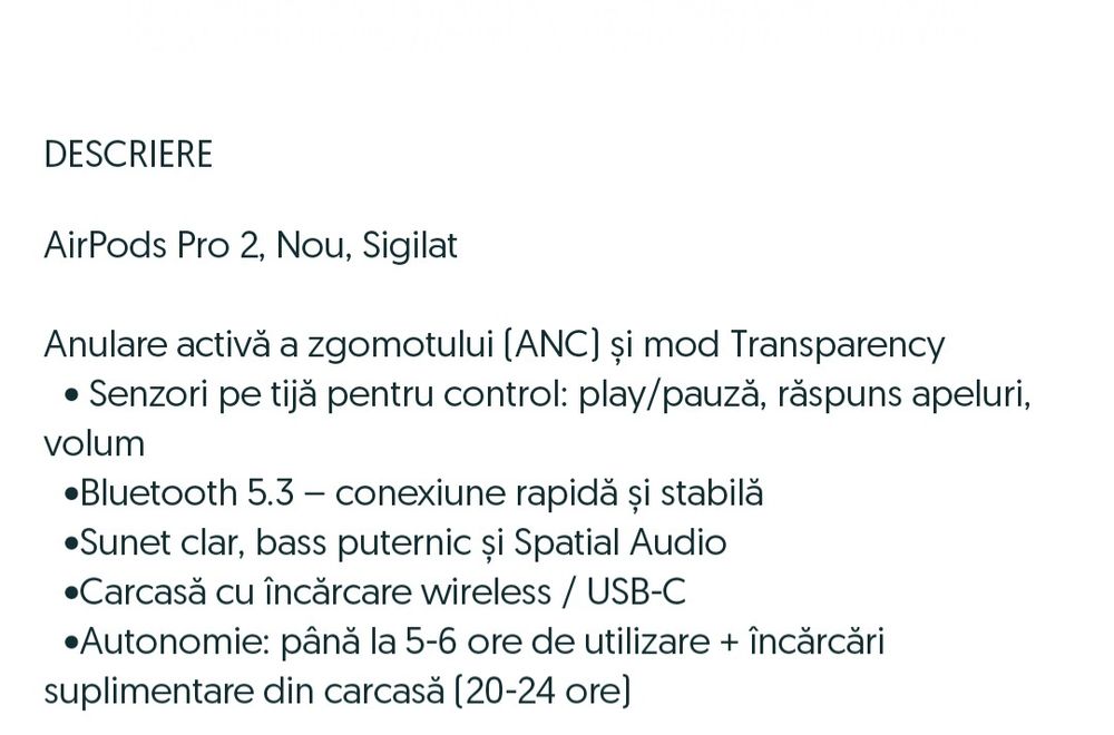 Caști AirPods pro2