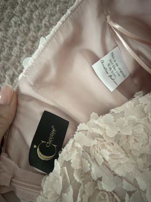 CHRISTINE FASHION рокля цвят пудра размер ХС