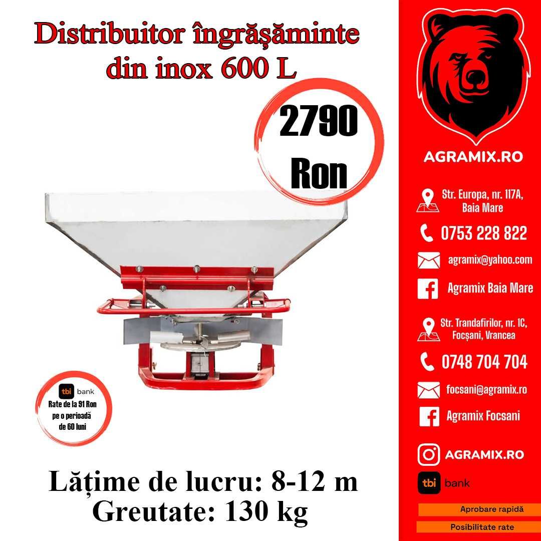 Distribuitor ingrasaminte cuva inox 400-600 L noi Agramix