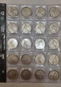 Vand monede argint 5 franci 1960-1964
