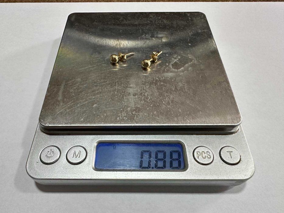 Златни обеци 14к, 0,88гр