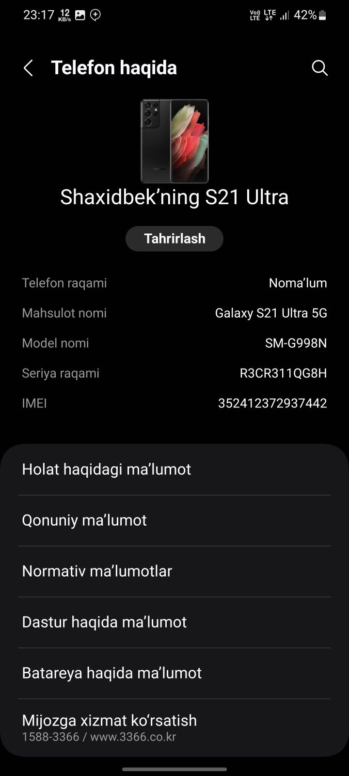 Samsung S21 Ultra