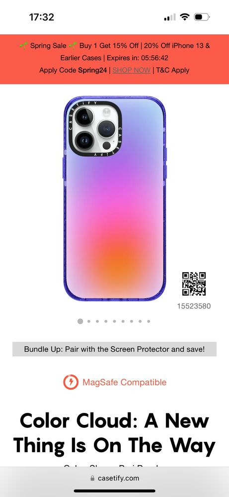 Кейс casetify за iphone 14 pro max.