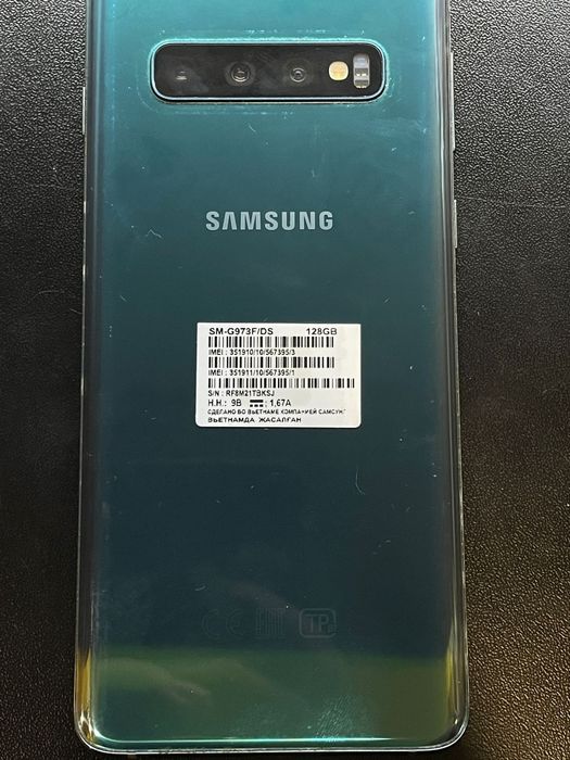 Samsung S10, 8/128гб, Kaspi 0-0-12