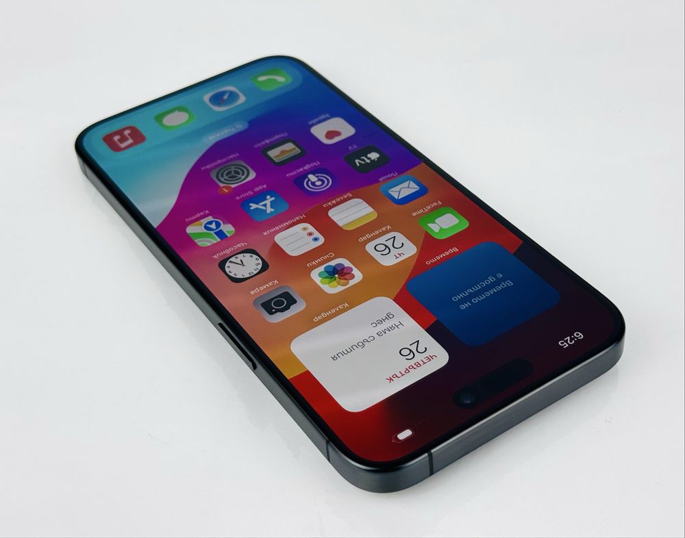 НОВ! Apple iPhone 15 Pro 256GB Black 100% Battery! Гаранция!