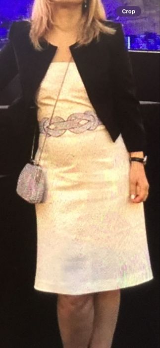 Оригинален сребрист колан в уникална форма за специални поводи на Yonc