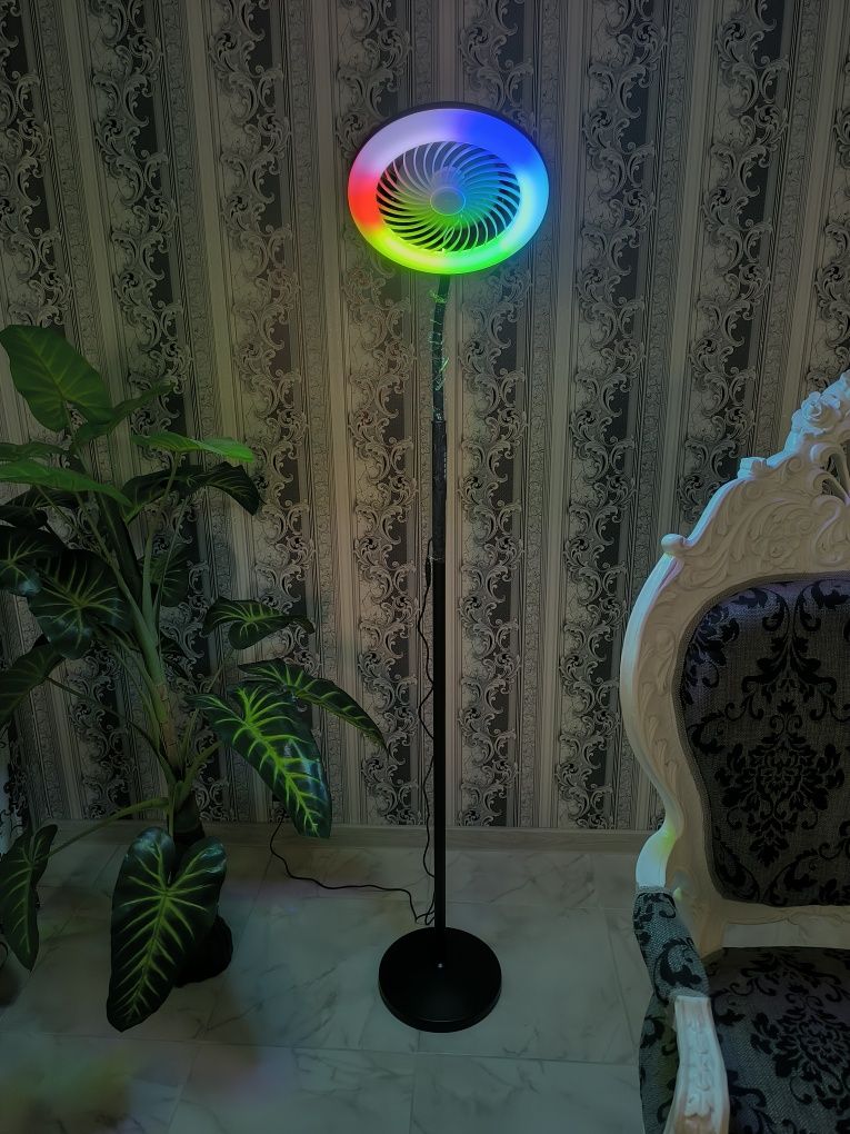 Lampă led cu ventilator
