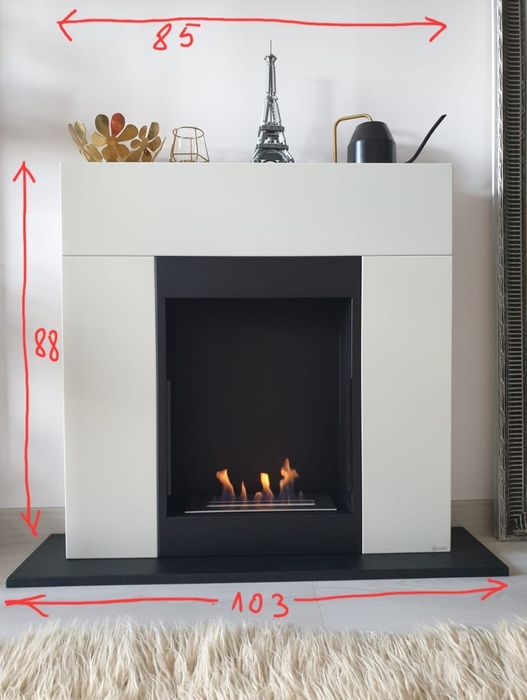 Vand semineu cu bioetanol (flacara naturala)