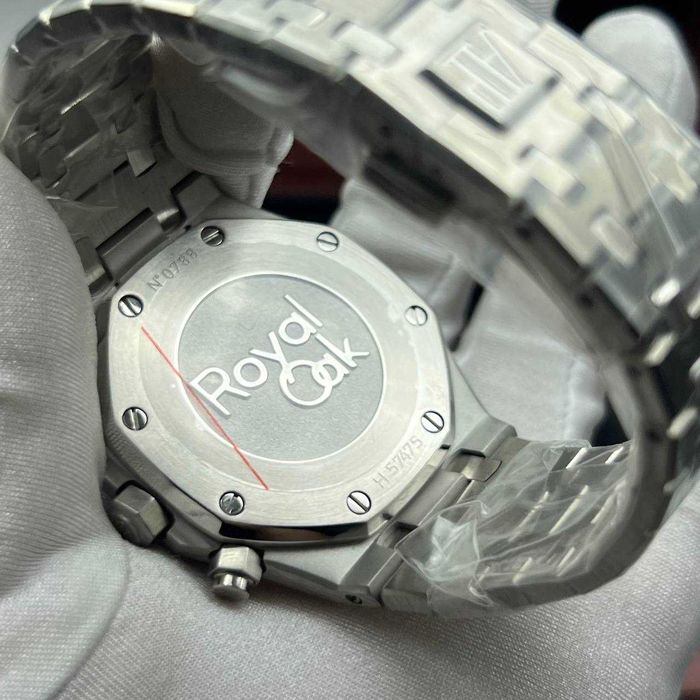 audemars piguet royal oak  сребристо синьо