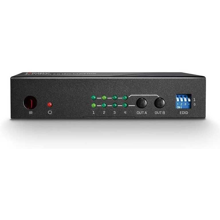 Матричен превключвател LINDY 4×2 HDMI 2.0 18G 38084