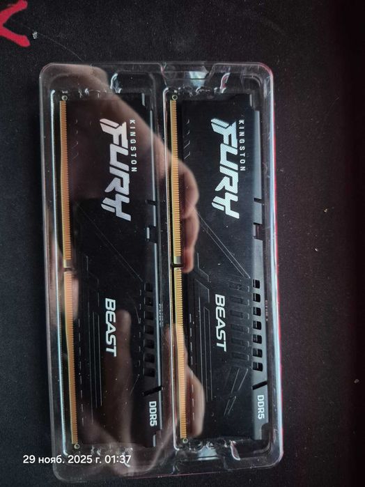 Оперативная память для ПК Kingston Fury Beast DDR5 32 Гб (2х16)