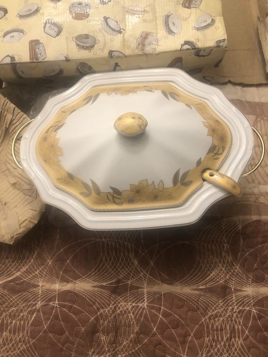 Vas ceramic cu incalzire, 2 lumanari