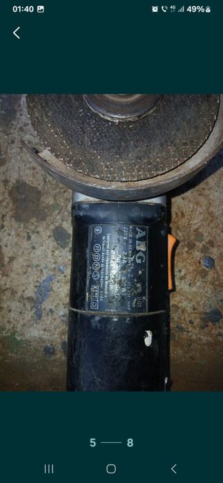 Polizor unghiular defect