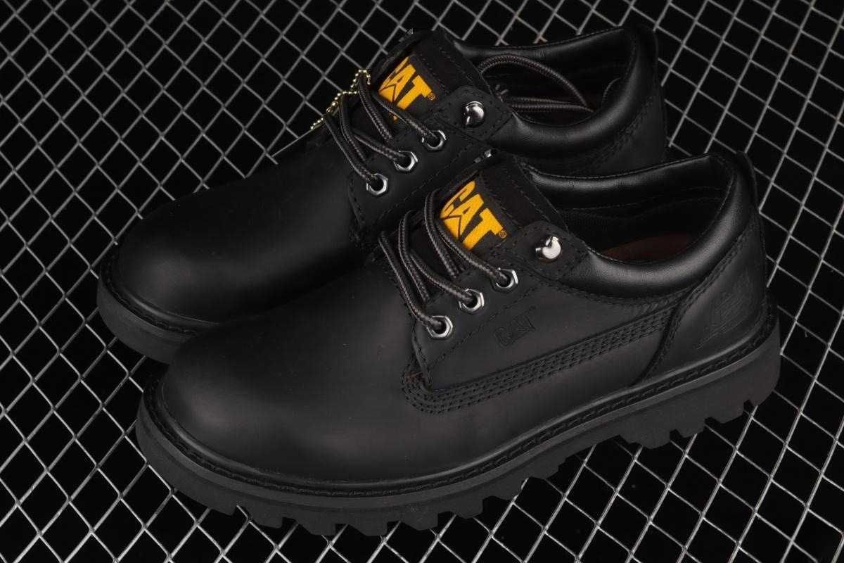 Ботинки кожаные, мужские туфли мокасины CAT Colorado Low [39-43]